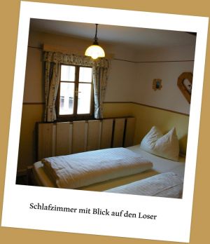 Doppelbett mit Aussicht zum Loser