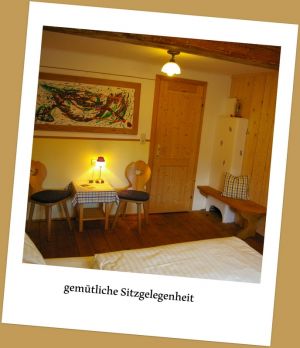 Sitzecke mit Ofen