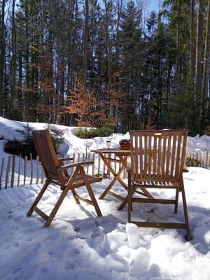 Auch im Frühjahr noch den Schnee genießen