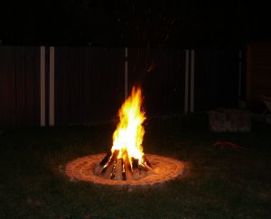 Gemütliche Lagerfeuerstelle