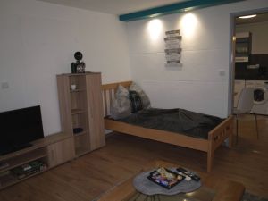 Wohnschlafzimmer mit Einzelbett