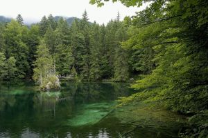 Klares, grünes Wasser, aber kalt