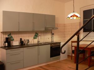 Küchenzeile im Wohnzimmer